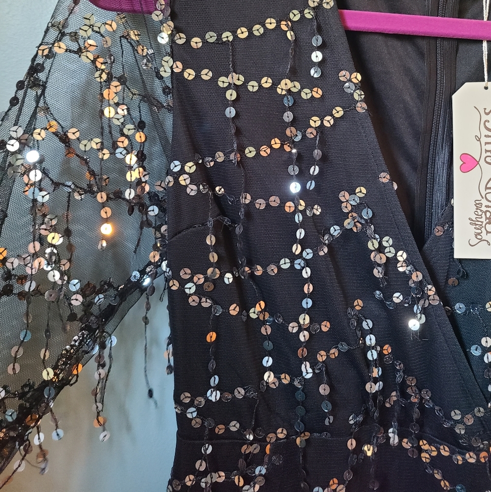 Sequin Black Dress